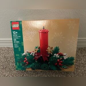 Sealed LEGO Christmas Table Decoration building set, model number 40743